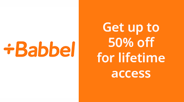 Babbel discount offer