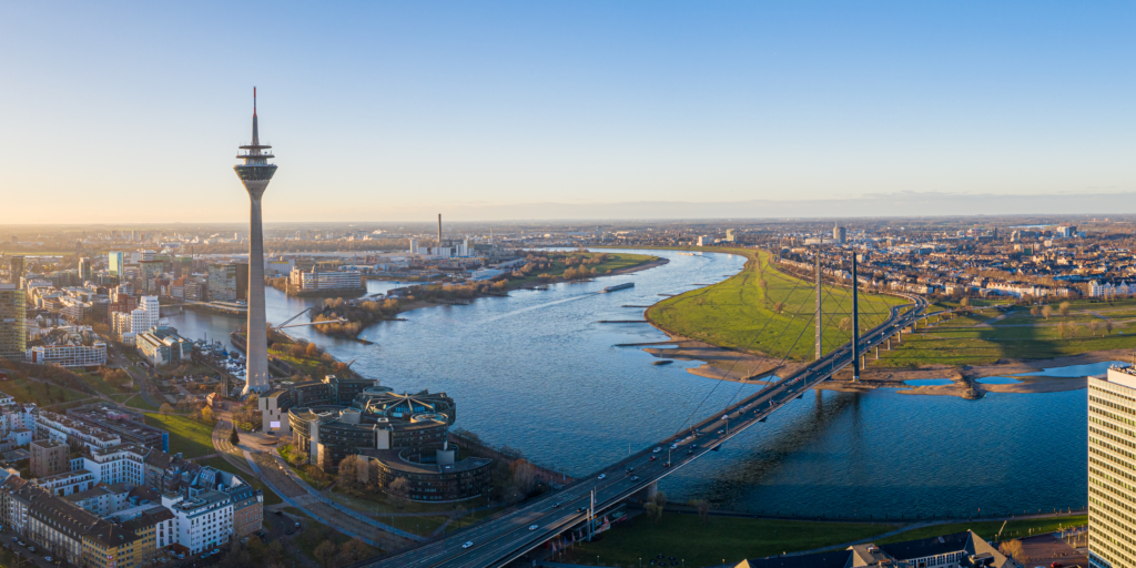 Düsseldorf City Sky View