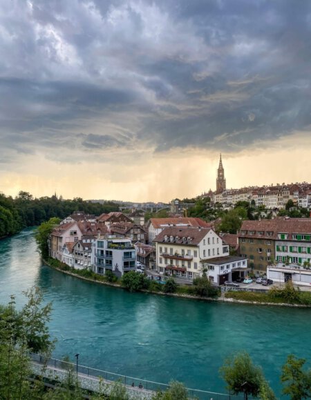 Bern Switzerland Aerial View best expat cities in Switzerland