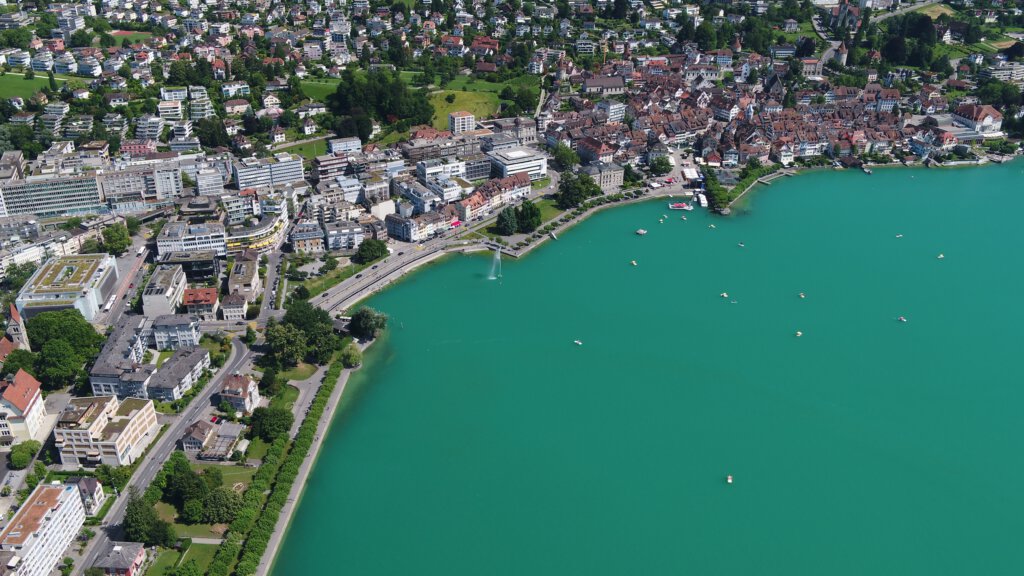 Zug Switzerland Aerial View